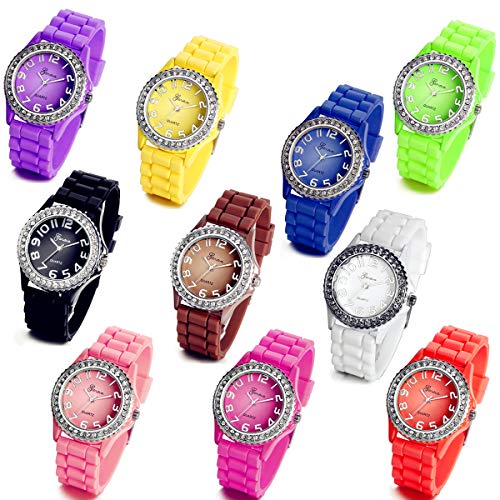LANCARDO Herren Damen Armbanduhr Analog mit Armband LCD100246