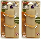 Nylabone Power Chew Fillable Marrow Bone, Beef Flavor Large Dog Toy - 2 Pack