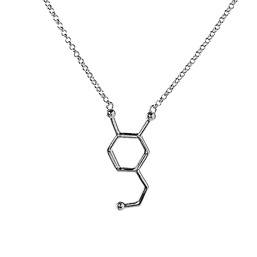 getDigital Unisex-Anhänger Geek Gem Molekül-Halskette Dopamin 925 Silber - 11900