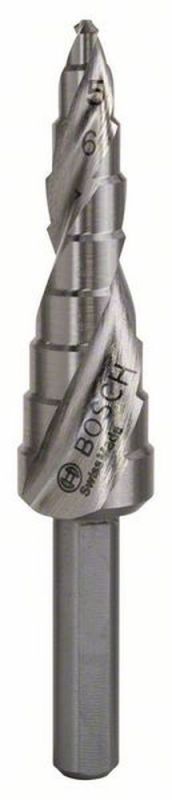 Bosch Stufenbohrer HSS, 4 - 12 mm, 6 mm, 66,5 mm, 9 Stufen 2608587425