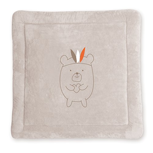 Bemini by Baby Boum 229APAWI83SF Laufgittereinlage / Krabbeldecke SOFTY APAWI sesame 100x100 cm ,Beige