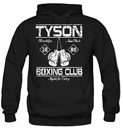 uglyshirt89 Tyson Boxing Club Kapuzenpullover | Männer | Herren | Vollkontakt | Boxen | Boxing | Boxer | MMA | Fight | Gym | Sport | Film | Kult (L)