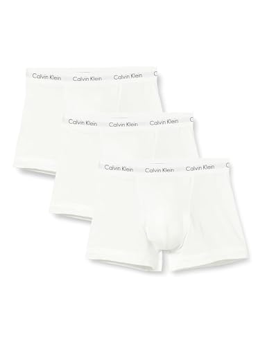 Calvin Klein Herren 3p Low Rise Trunk Boxershorts, Grün (Lollipop/Duffle Bag/Peacoat Hjm), Large (Herstellergröße: L) (3erPack)