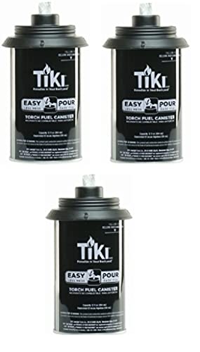 Tiki 1317054 Easy Pour Ersatz-Taschenlampe mit Docht – 12 Stück