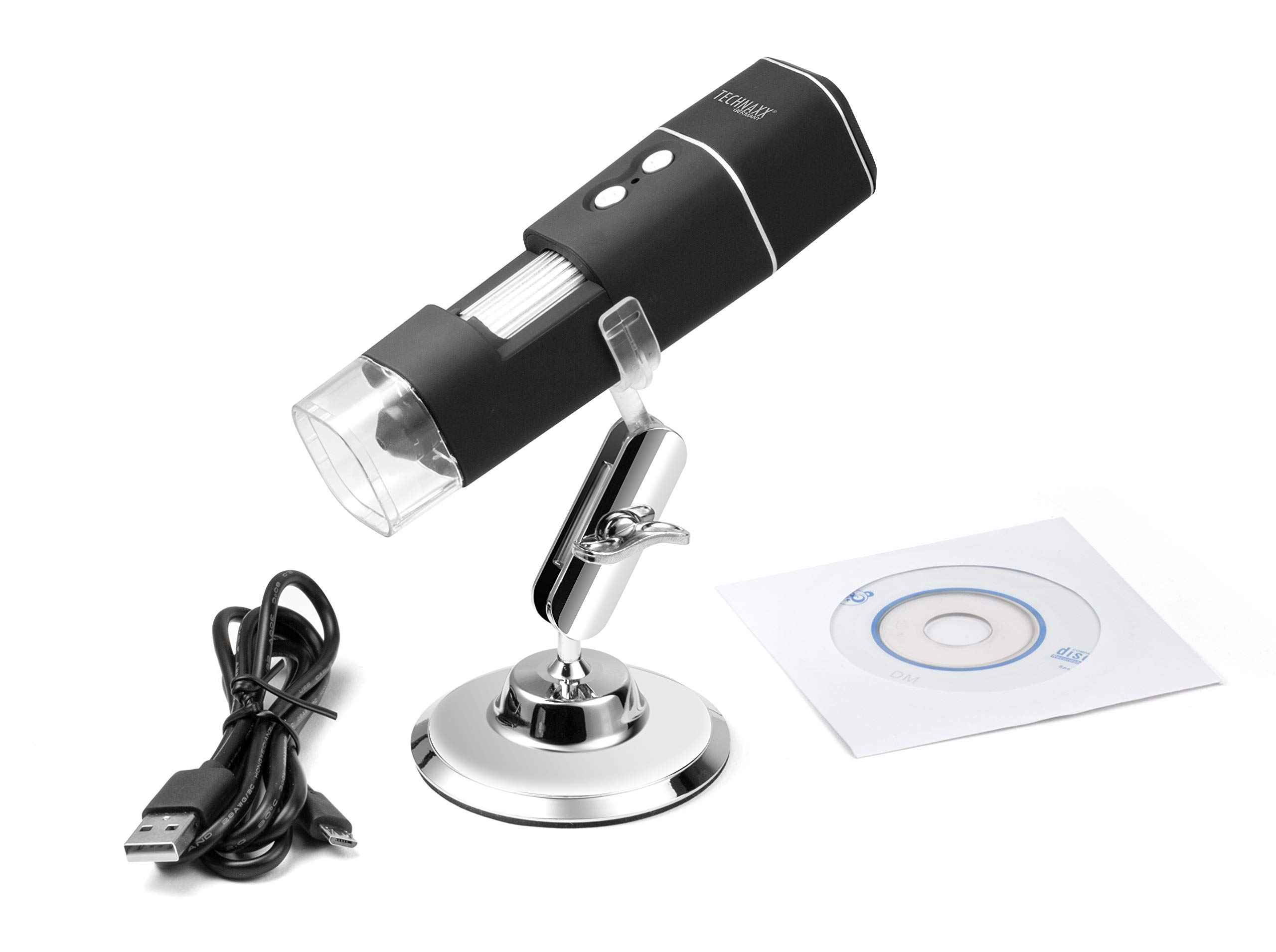 Technaxx 4907 TX-158 Smartphone-Mikroskop Monokular 1000 x Auflicht