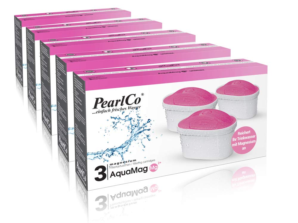 PearlCo - Magnesium unimax Pack 15 Filterkatuschen - passt zu Brita Maxtra