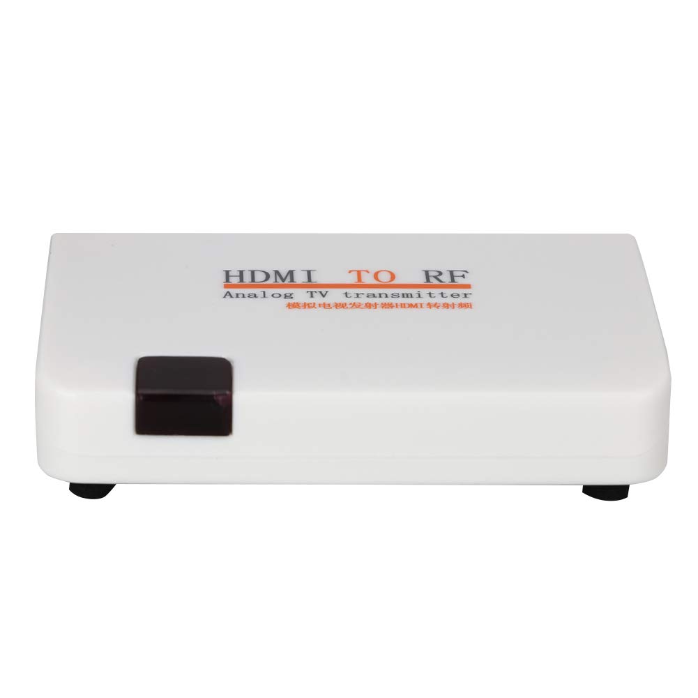 HDMI zu RF Koaxial Konverter Box, 1080P Video Adapter Unterstützungseingang HDMI Auflösung: 480I/480P/576I/576P/720P/720I/1080I/1080P(EU-Stecker)
