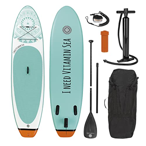 EASYmaxx Inflatable SUP-Board MAXXMEE Stand-Up Paddle-Board 2020 weiß/blau