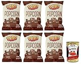 6x Popz Popcorn Choco Cacao,Karamellisiertes Popcorn mit Kakao Butter Karamell (73%),Kakao (4%),Beutel mit 150g + Italian Gourmet Polpa di Pomodoro 400g Dose