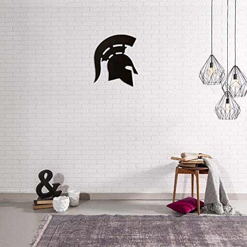 Homemania Wanddekoration, Stahl, schwarz, 43 x 0.15 x 50 cm