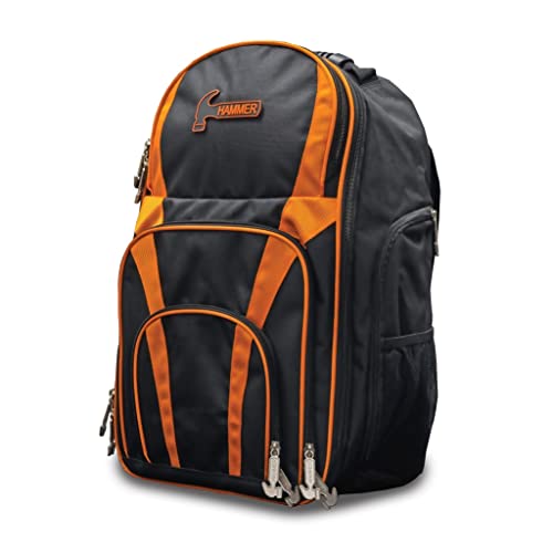 Hammer Bowling Products Unisex-Erwachsene, Schwarz/Orange Hammer Turnier-Rucksack