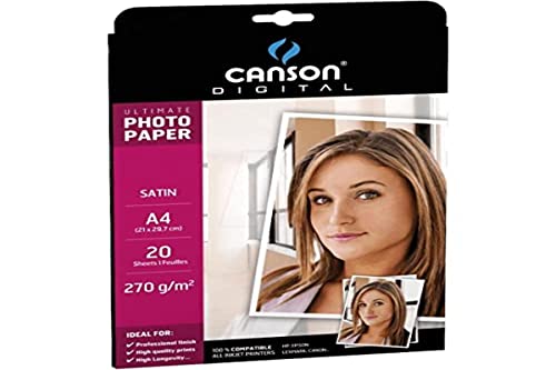CANSON DIGITAL Fotopapier Ultimate, A4, 270 g/qm, satiniert