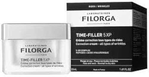 Filorga Time Filler - 5XP Crema Correttiva per 5 Tipi di Rughe Viso Collo, 50ml