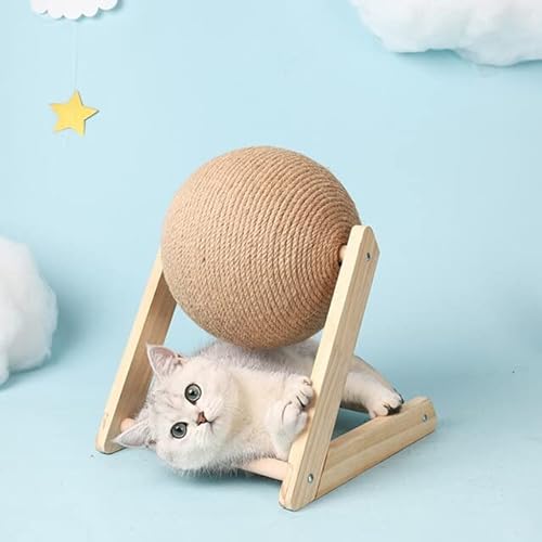 LvSenLin Cat Toy Interactive Cat Scratcher Board Kitten Sisal Rope Ball Scratch Paws Pet Grinding Scratching Cats for Scratcher Toys