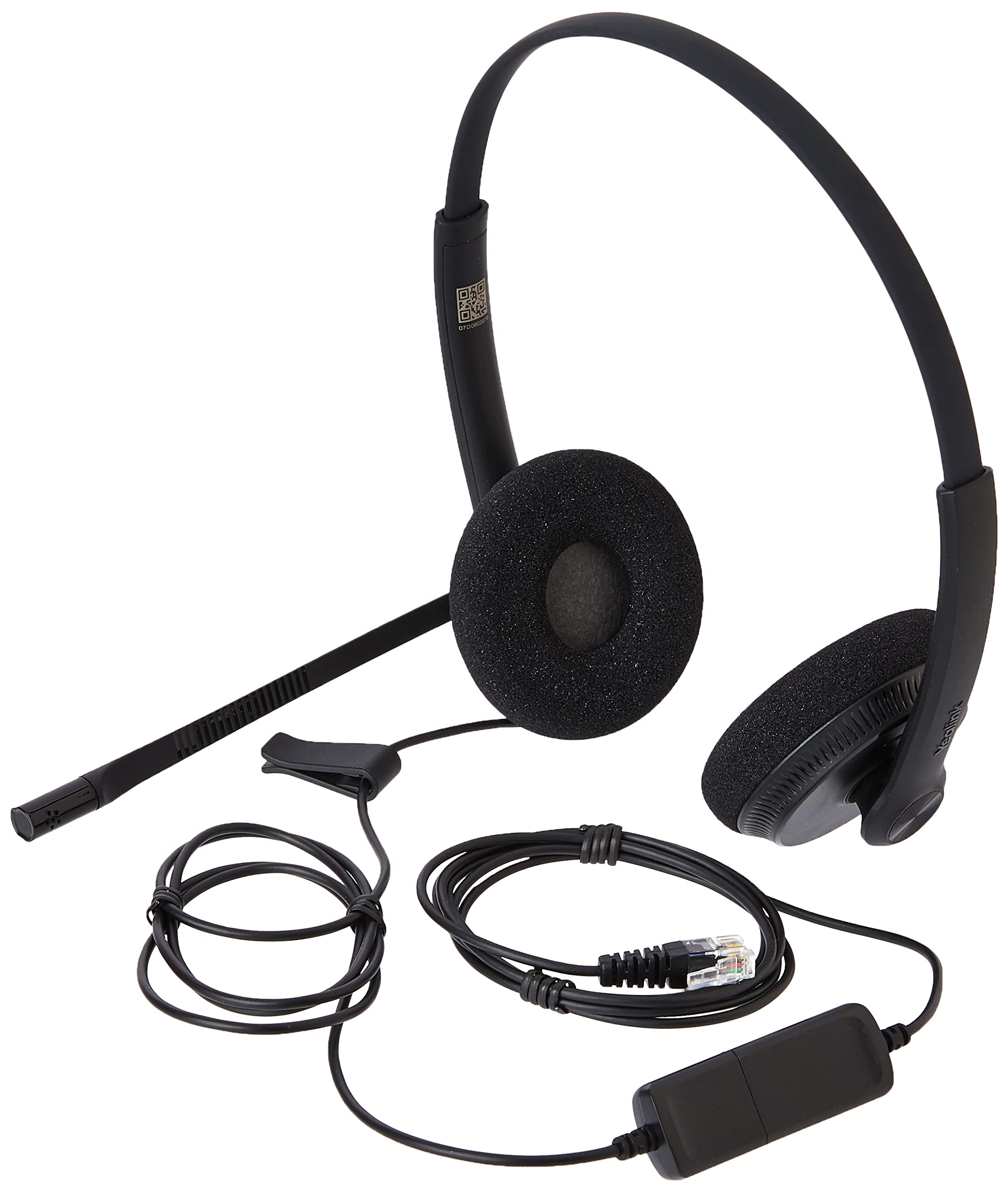 Yealink Headset YHS34 Lite Dual - Zwei Ohr Kopfhörer - mit RJ Anschlußkabel