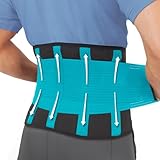 Clever Rückenbandage Rückenstützgürtel für Herren und Damen - Rückengurt zur Linderung von Rückenschmerzen, Vorbeugung von Verletzungen + Stabilisierung der Lendenwirbelsäule - Small Yellow