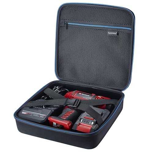 Supremery Tasche kompatibel mit Einhell Akku Autokompressor CE-CC 18 Li-Solo, Akku und Ladegerät Power X-Change Case Zubehör kompakte Tragetasche