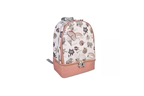 IRIS BARCELONA - Kinderrucksack für Jungen und Mädchen, Back Pack Snack Rico, Farbe Rosa | Schultasche für die Schule, wiederverwendbar, umweltfreundlich, BPA-frei