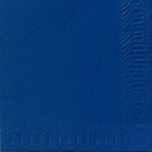 250 Stck. Duni Servietten, dunkelblau, 3-lag, 40 x 40 cm, 1/4 Falz