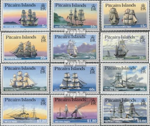 Prophila Collection Pitcairn 308X-319X (kompl.Ausg.) postfrisch ** MNH 1988 Schiffe (Briefmarken für Sammler) Seefahrt/Schiffe