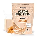 Energybody Mega Protein „Karamell“ 500 g / Mehrkomponenten Protein mit Casein Whey Mix als Eiweißshake / Eiweisspulver ohne Aspartam/ Protein-Pulver / 20 Portionen