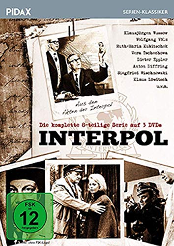 Interpol / Die komplette Serie mit 8 spannenden Kriminalfällen aus den Akten der Interpol mit absoluter Starbesetzung (Pidax Serien-Klassiker) [3 DVDs]