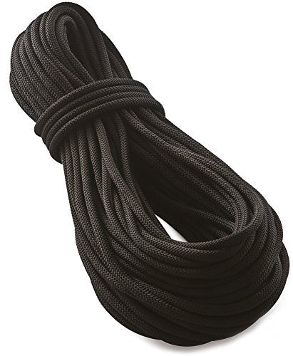 Tendon 9,0mm Static Rope Pro Work Statik Kletterseil, Farbe:schwarz, Länge:30 m