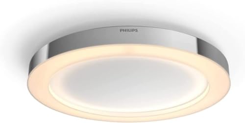Philips Hue White Amb. Adore Deckenleuchte Chrom 2400lm Dimmschalter, Silber