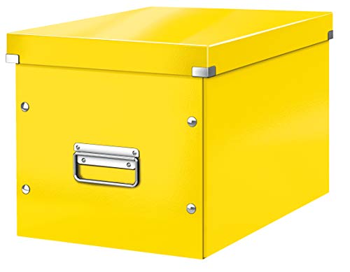 Leitz Aufbewahrungsbox Click und Store Wow Cube Groß, Gelb