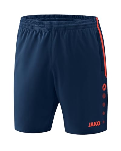 JAKO , Training & Fitness - Damen , Shorts , Competition 2.0 , navy/flame , 34-36 , 6218