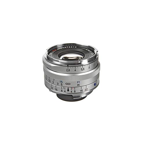 Zeiss Ikon C Biogon T* ZM 2,8/35 Weitwinkel-Kameraobjektiv für Leica M-Mount Entfernungsmesser Kameras, Silber (1486-394-L)