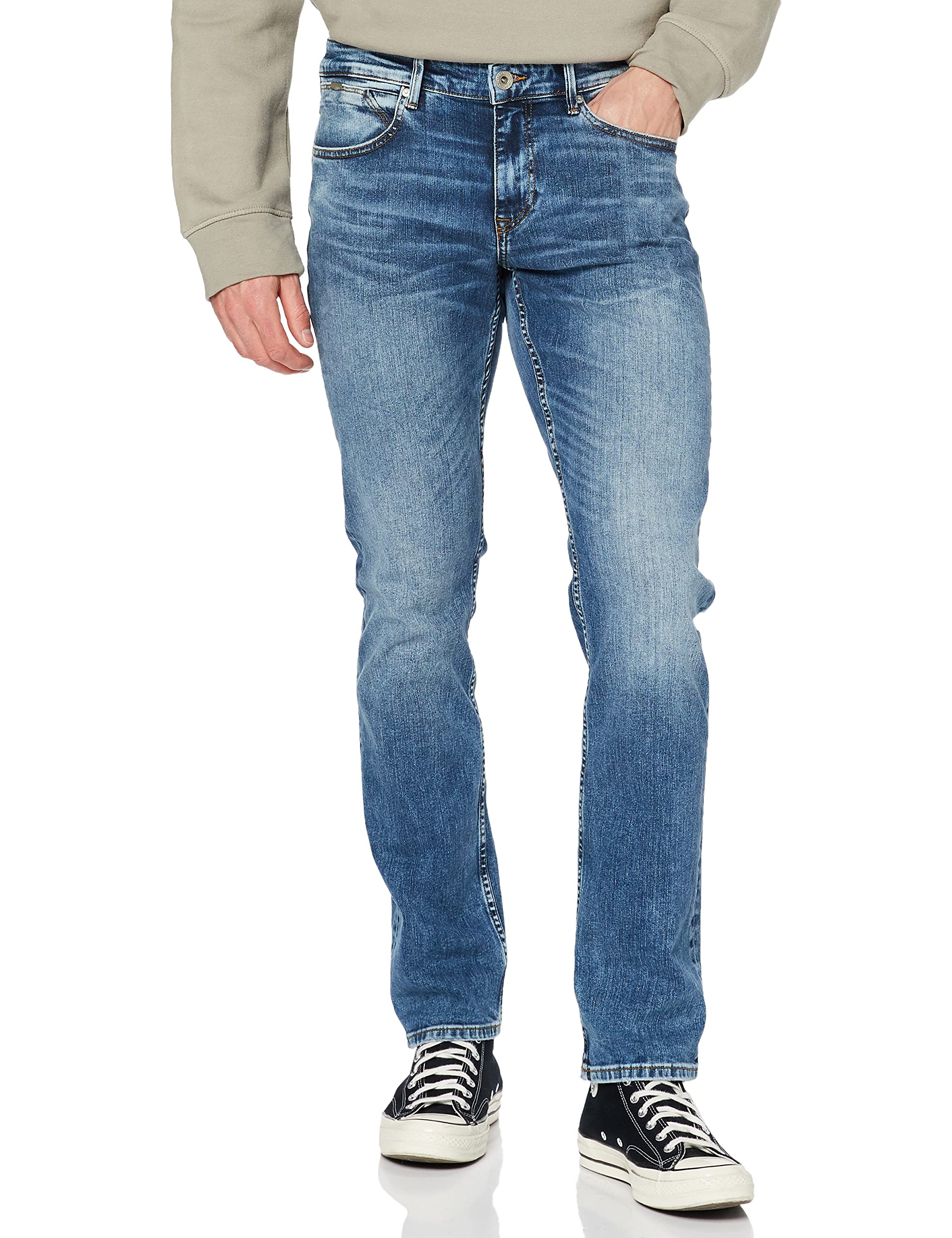 Cross Herren Dylan Regular Fit Jeans, Blau (Mid Blue Used 102), W28/L32