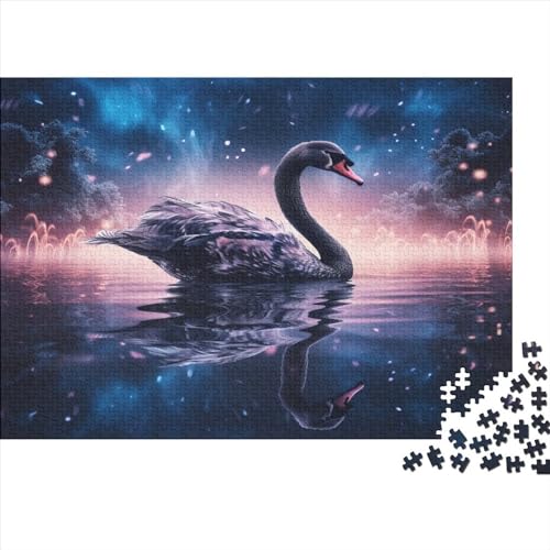 Black Swan 1000 Teile Animal Theme Erwachsene Puzzle Lernspiel Geburtstag Wohnkultur Family Challenging Games Stress Relief Toy 1000pcs (75x50cm)
