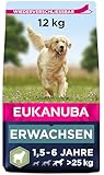 Eukanuba Hundefutter mit Lamm & Reis für große Rassen - Trockenfutter für ausgewachsene Hunde, 12 kg