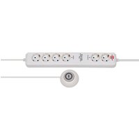 Brennenstuhl Eco-Line Extension Socket Comfort Switch Plus EL CSP 24 6-way 1,5m H05VV-F 3G1,5 2 permanent, 4 switchable - Verlängerungsschnur - Ausgangsbuchsen: 6 - 1,5m - weiß (1159560216)