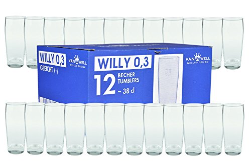 24er Set Bierglas Willibecher 0,3L mit Eichstrich