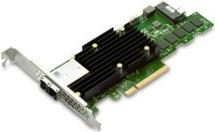 Broadcom MegaRAID 9580-8i8e Speichercontroller (RAID), 16 Kanal, SATA 6 Gb/s/SAS 12 Gb/s/PCIe 4.0 (NVMe), RAID 0, 1, 5, 6, 10, 50, JBOD, 60 - PCIe 4.0 x8