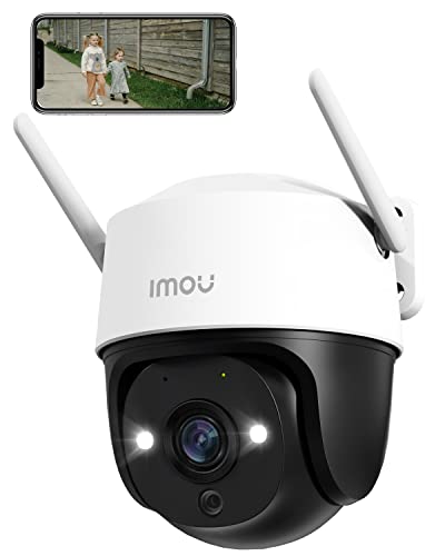 Imou Cruiser SE+ 2MP PTZ Überwachungskamera Aussen WLAN IP Kamera mit Nachsicht Bewegungserkennung 2-Wege-Audio kompatibel mit Alexa und bis zu 256 SD-Karte IP 66