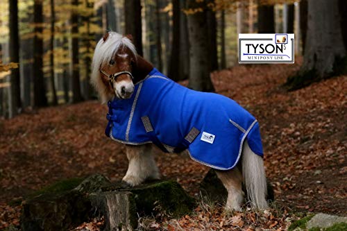 Abschwitzdecke Fleece Minishetty Minipony Shetty Royal Blau Connyx Glitzer 60 70 80 90 100 cm Rückenlänge Tysons (90 cm)