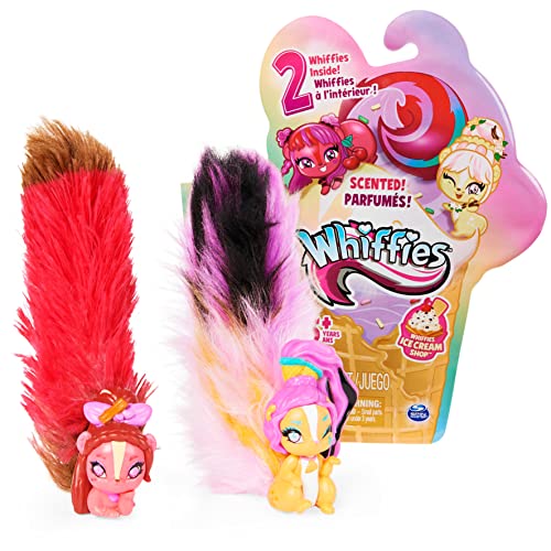 Whiffies, Ice Salon 2er-Pack, Surprise Collectible Tiere mit Duftende Plüschkuchen (Stile können variieren), Kinderspielzeug für Mädchen ab 5 Jahren