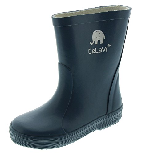 CELAVI Unisex-Child Basic Wellies Rain Boot, Iceblue, 28 EU