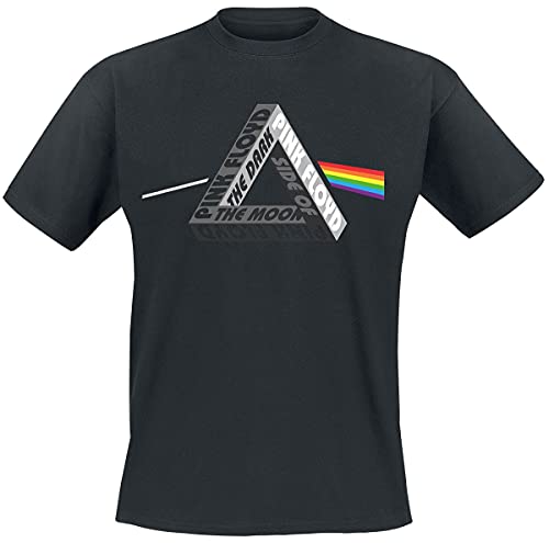 Pink Floyd Escher Männer T-Shirt schwarz L 100% Baumwolle Band-Merch, Bands