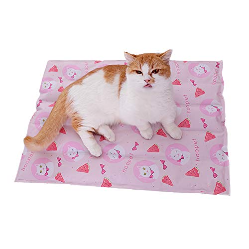 HXHON Haustier-Kühlmatte, Kühlkissen für Katzen, selbstkühlend, Gelkissen für kleine Haustiere, 30 x 40 cm