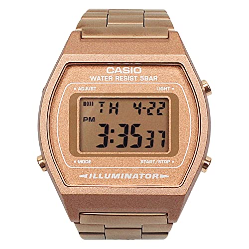 Casio Women's B640WC-5AEF Retro Digital Watch (Rose Gold)