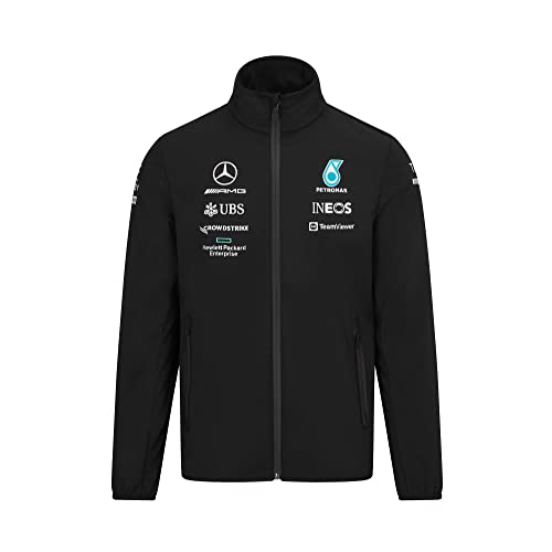 Mercedes AMG Petronas Formula One Team - Offizielle Formel 1 Merchandise Kollektion - 2022 Team Softshell Jacke - Schwarz - Herren - L