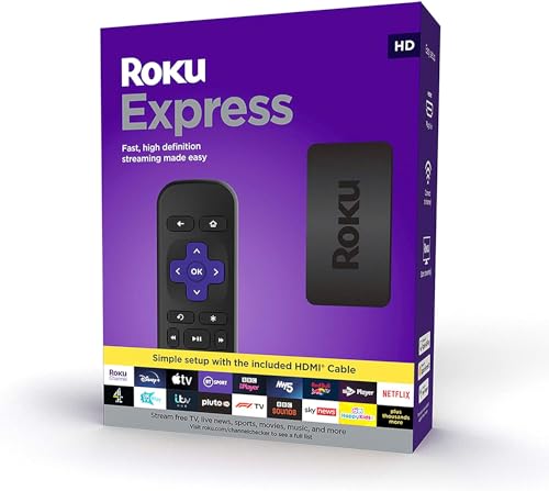 Roku 3960EU Express HD-Streaming-Media-Player, Schwarz