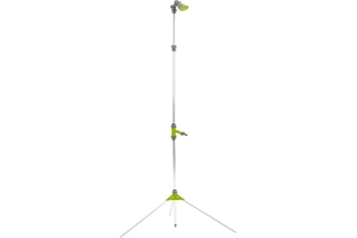 Xclou Gartendusche mit Stativ, höhenverstellbare Außendusche, Höhe 150-220 cm