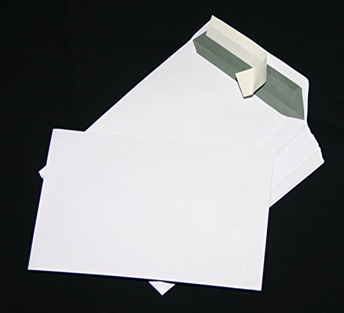 500 St. Versandtaschen extra stark 120 gr. DIN A4 C4 weiß ohne Fenster Kuvert Haftklebend Briefumschläge HK