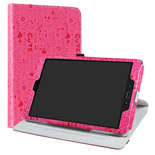 liushan 360 Grad drehbar Ständer PU Leder Cover für 24,6 cm Asus zenpad Z10 zt500kl Android Tablet rosa rosarot