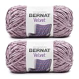 Bernat Velvet Shadow Purple Garn – 2 Packungen mit 300 g – Polyester – 5 sperrig – 315 Meter – Stricken/Häkeln
